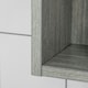 image 5 of kleankin Bathroom Cabinet Wall Mounted Mirror Adjustable Shelves
