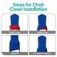 image 7 of Chair Cover Spandex Polyester Stretch, Flat Dining Slipcovers - 10pcs