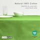 image 3 of Homescapes Lime Green Tablecloth - 137 x 228 cm | Green | Lime Green