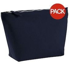 Westford Mill Canvas Accessory Bag (Pack of 2) - Navy - S | Blue