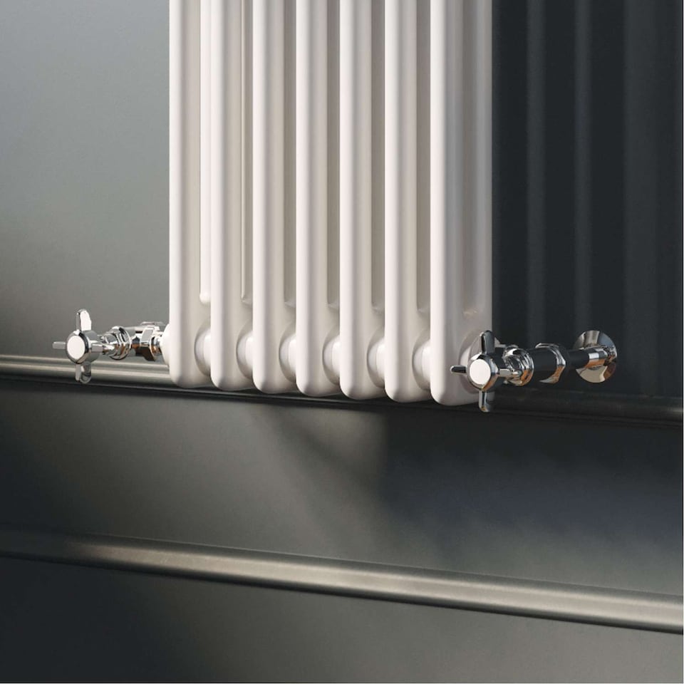 image 1 of Signature Traditional Chrome Radiator Valve Angled 8mm