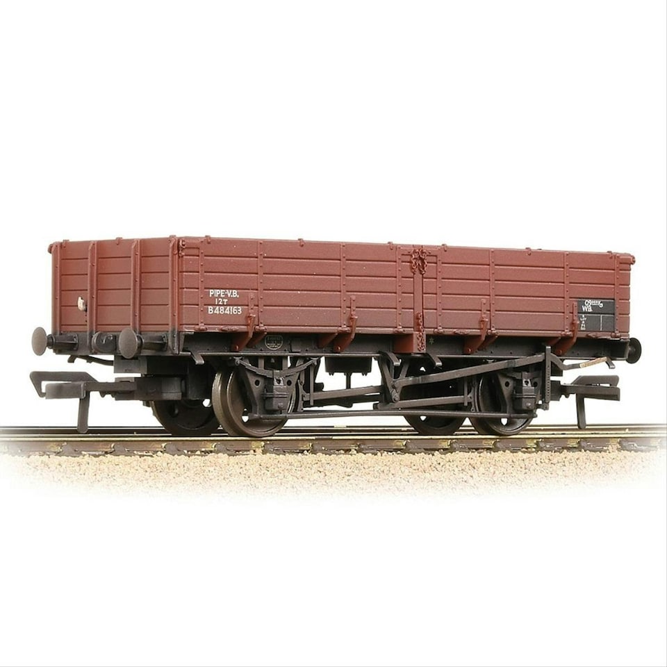 Bachmann 12t Pipe Wagon BR Late Bauxite Weathered
