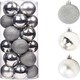 image 1 of Silver Baubles 5CM 18PCS Sets
