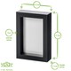 image 4 of Nicola Spring 3D Box Photo Frame - 4 x 6'' - White