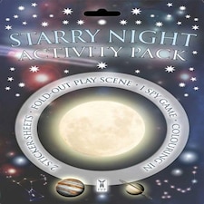Activity Pack Starry Night - CARDS - 18D Kids Activity & Sticker - Fine Feather (GBS / Bounce) - 9781908489555