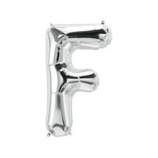 Realmax F Foil Balloon - Silver - One Size