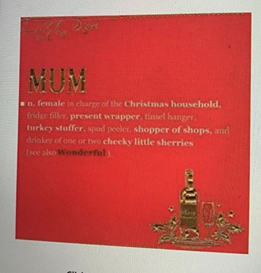 image 1 of Mum at Christmas, Christmas Greetings Card