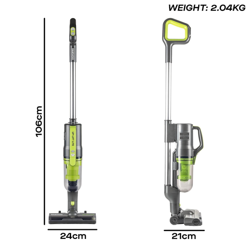 image 1 of Daewoo Tornado Up-Lift Lite 2-in-1 Cordless Vacuum FLR00225 200W 22.2V 40 min