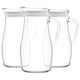 image 1 of LAV Misket Glass Water Jugs with Silicone Lid - 1.8L - Clear/White - Pack of 3
