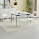 image 6 of Set of 6 Folding Dining Chairs with Metal Frame and Padded Seats