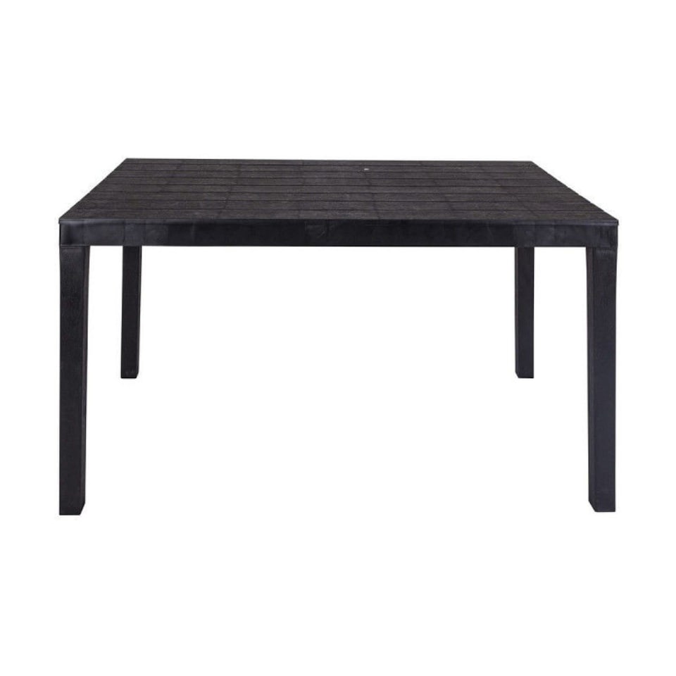 image 1 of Rectangle Anthracite Plastic Garden Table