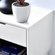 image 2 of Furniturebox Alma White Modern Bedside Table
