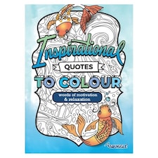 20 Pages Inspirational Quotes to Colour Book