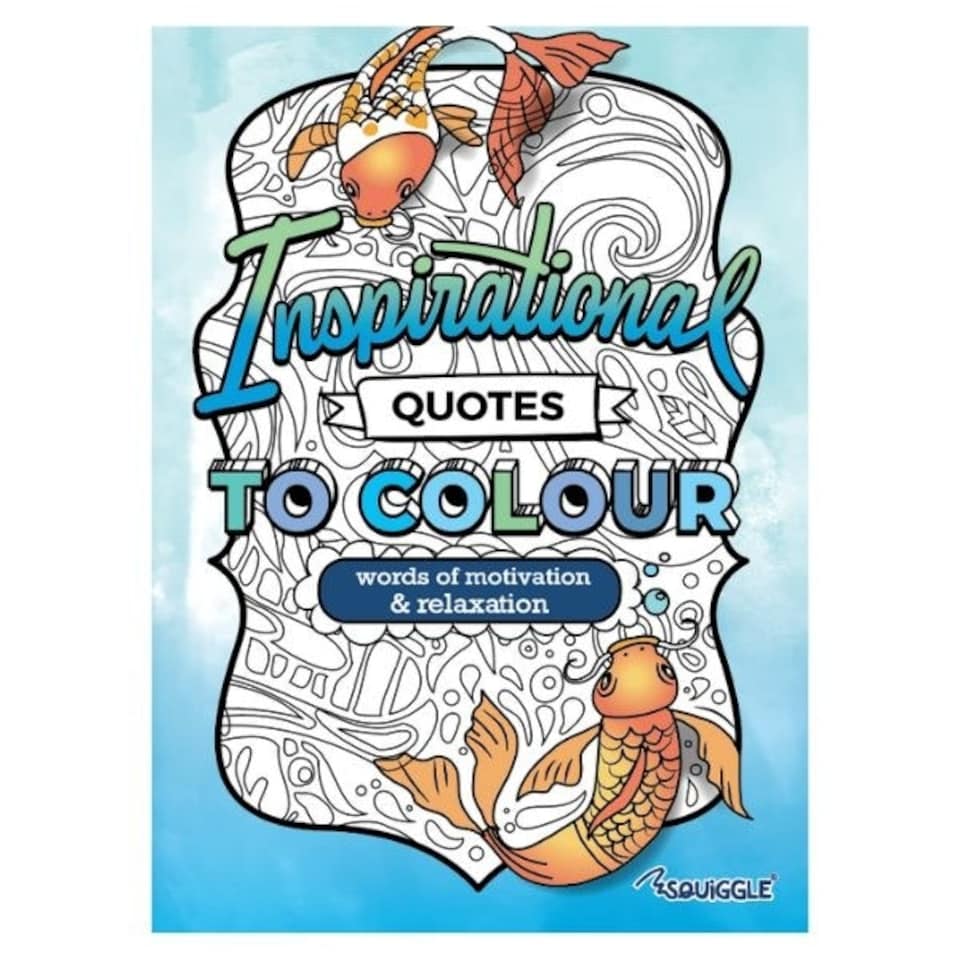 image 1 of 20 Pages Inspirational Quotes to Colour Book