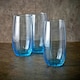 image 7 of Linka Coloured Glasses Sets Glassware Cup Tall Short Cocktail Tumblers | Multi | Light Blue 380ml + 500ml