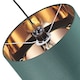 image 4 of Modern Forest Green Cotton Double Tier Ceiling Shade with Shiny Copper Inner | Green | Forest Green | 1