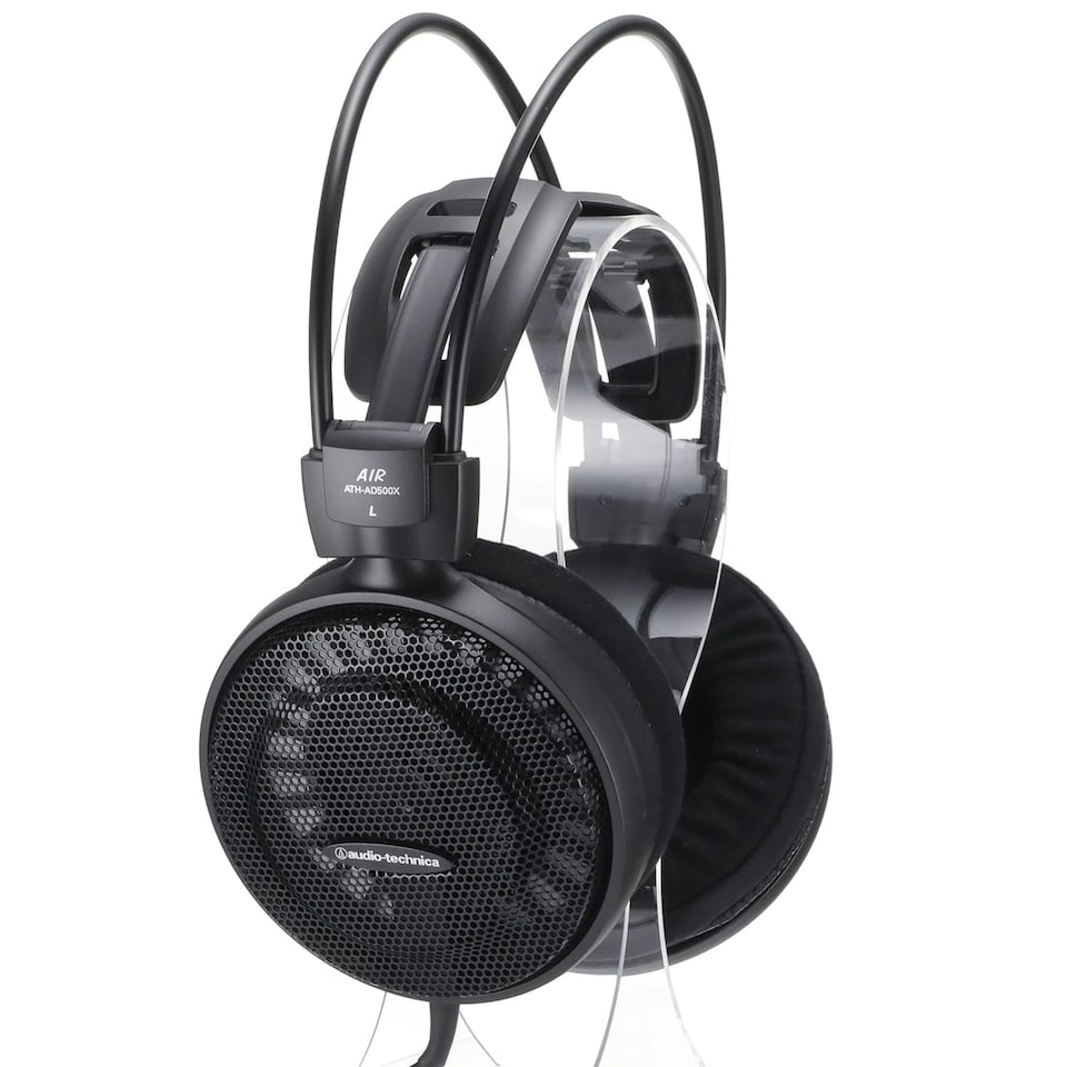 image 1 of Audio-Technica ATH-AD500X High-Fidelity Open-Back Headphones Black