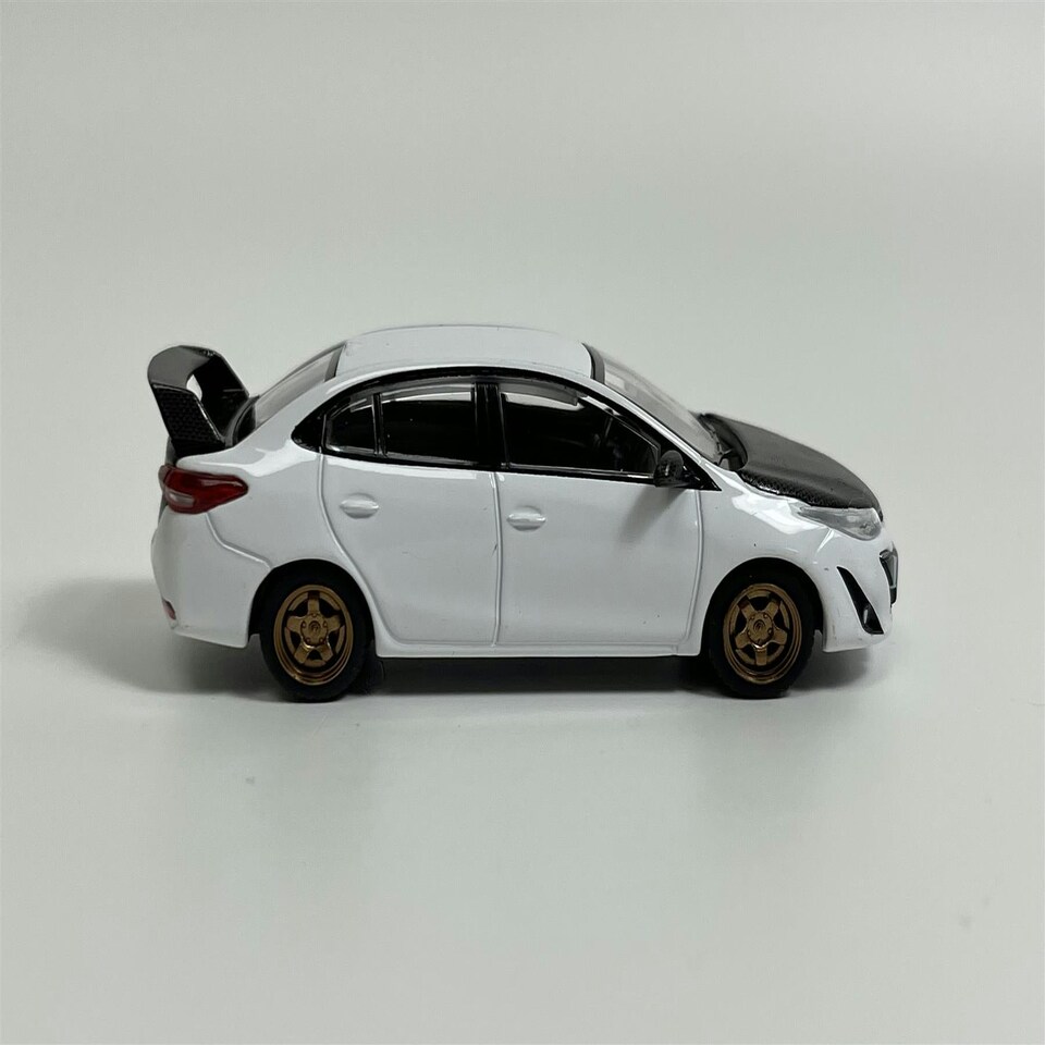 image 1 of Toyota GR Vios White 1:64 Scale Pop Race PR640094