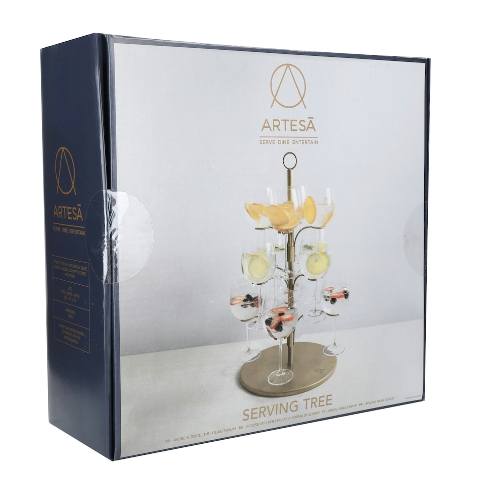 image 1 of Artesà Metal Cocktail Tree Serving Stand in Gift Box