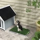 image 2 of PawHut Dog Toilet with 2 Packs Artificial Grass Pads, 67 x 41cm, Green