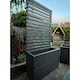 image 3 of Suffolk Planter and Trellis - (Painted Wooden Planter - Choice of Colours Available) - L240 x W40 x H180 cm | Brown