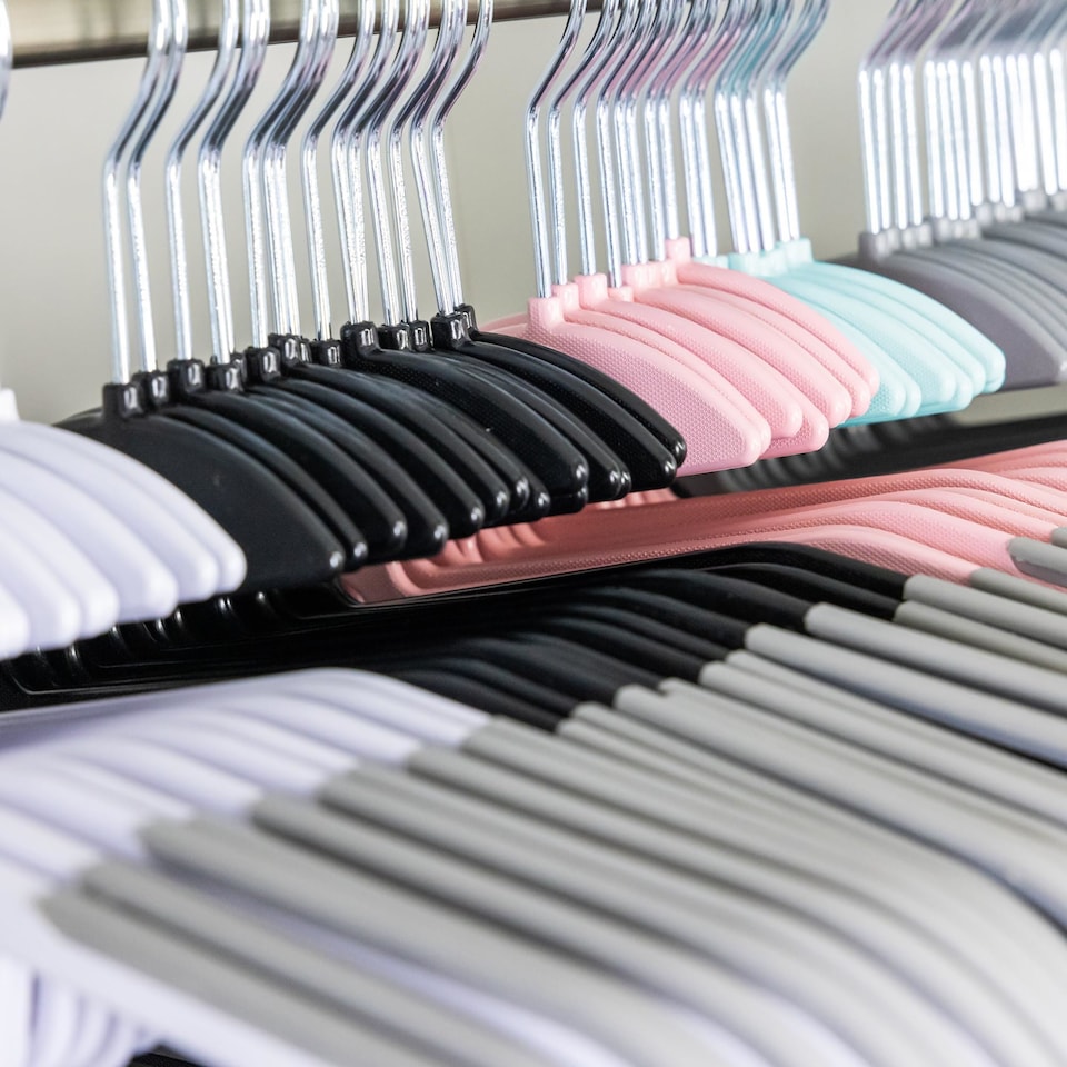 image 1 of Keplin Non-Slip Hangers, Durable, Slimline Design for Space Saving with 360 Degree Swivel
