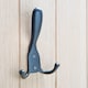 image 6 of Hammer & Tongs Rustic Hat and Double Robe Hook - W90mm x H140mm - Black