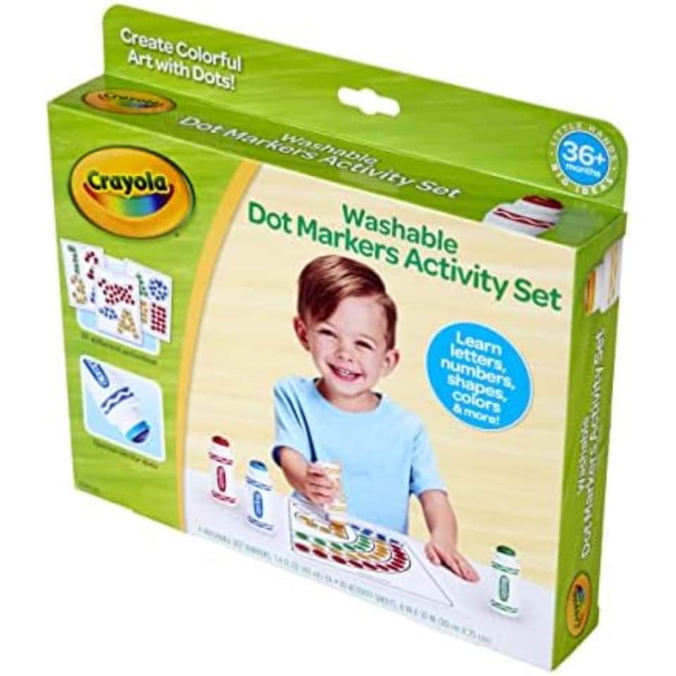 image 1 of Crayola Washable Dot Markers Activity Set