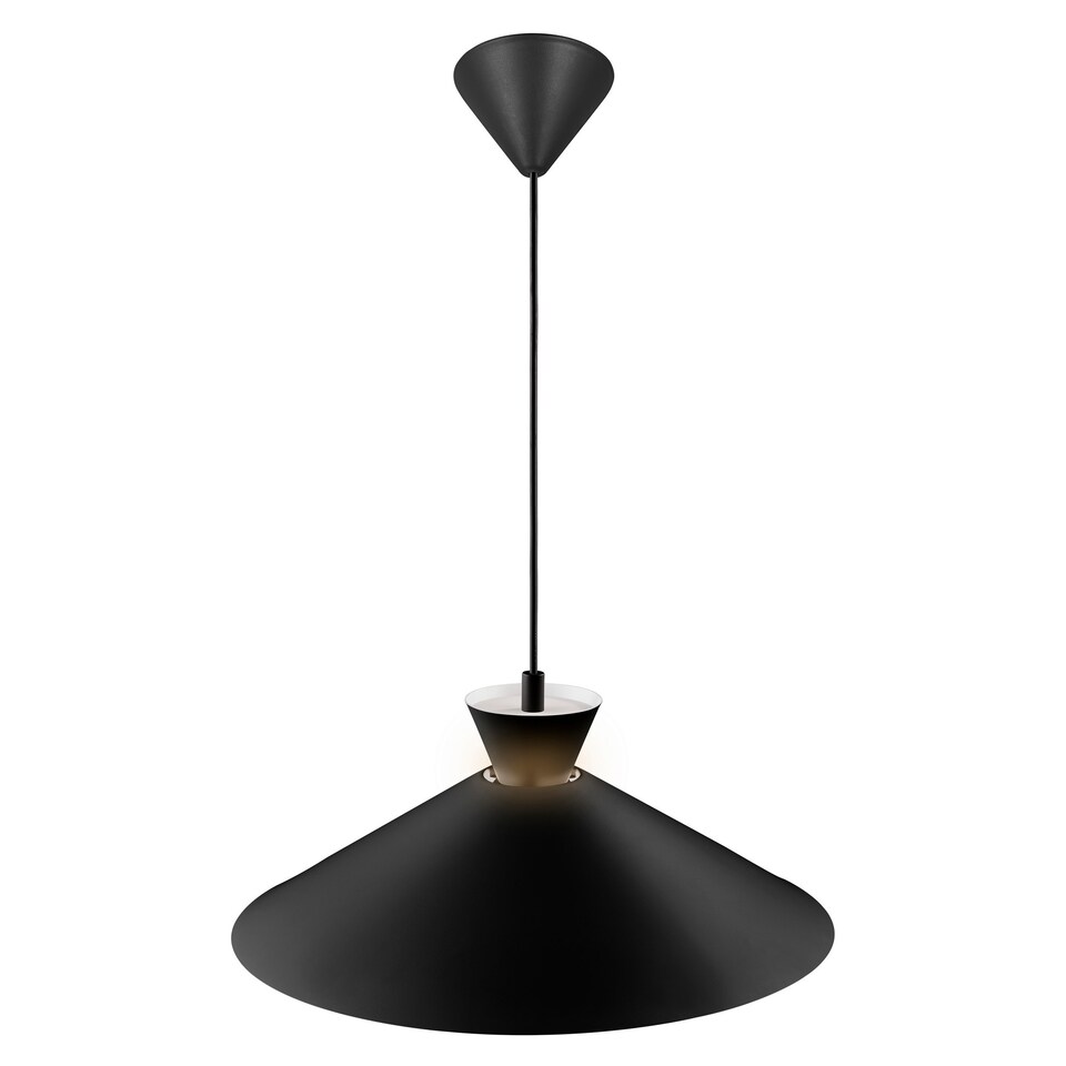 image 1 of Nordlux Dial Indoor Pendant Light Black Metal E27 Retro - Mains Powered, IP20
