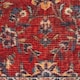 image 4 of KUKOON Red Navy Blue Persian Style Non Slip Washable Low Pile Rug 120cm x 170cm Red