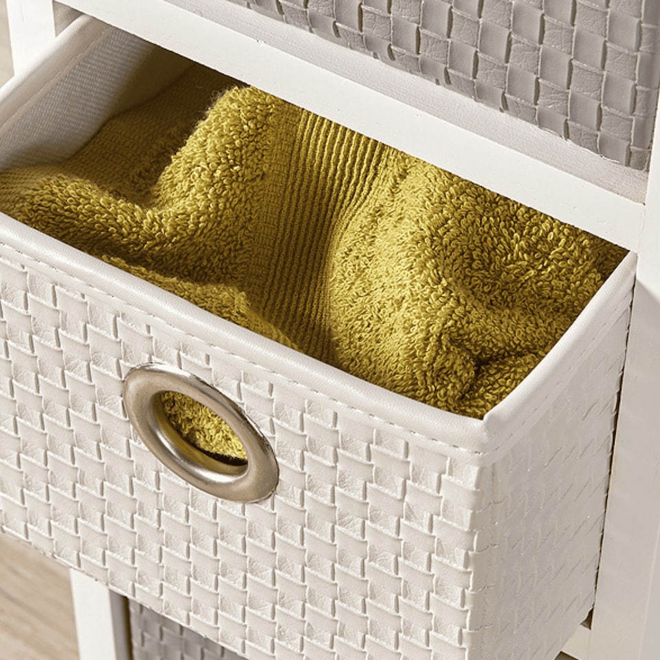 image 1 of Chest Of Drawers Wooden Hallway Storage Home Organiser Fully Assembled | White