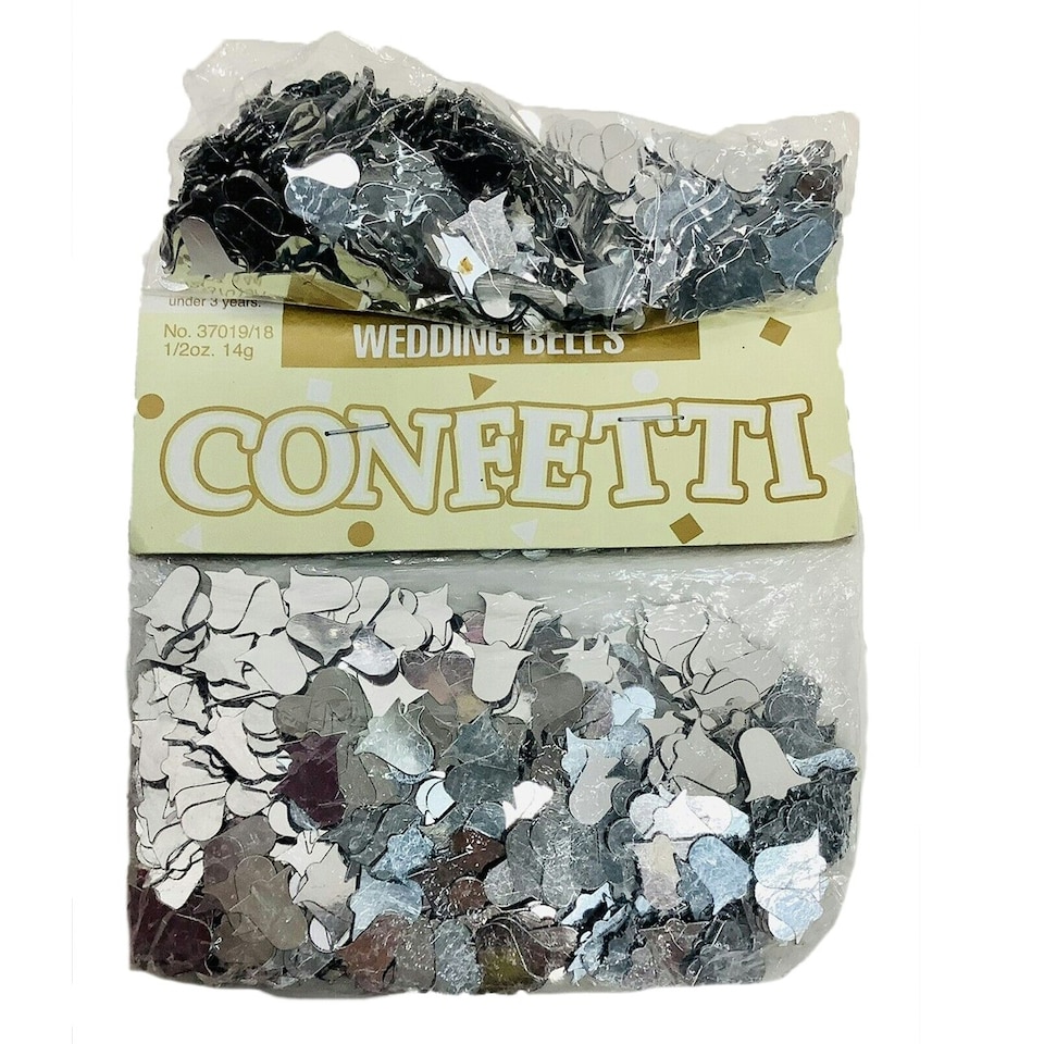 Amscan Bells Confetti - Silver - One Size