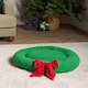 image 3 of OHS Xmas Bow Wreath Novelty Pet Bed Dog Cat Calming Cushion Mat