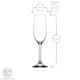 image 3 of LAV Fame Glass Champagne Flutes - 215ml - Full Colour - Pack of 12