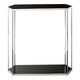image 2 of Silver Frame Console Table With Black Marble Top,Satinless Steel Hallway Table,Center Table,Spacious Table Silver