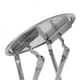 image 9 of Oypla White Padded Folding Breakfast Kitchen Bar Stool Seat