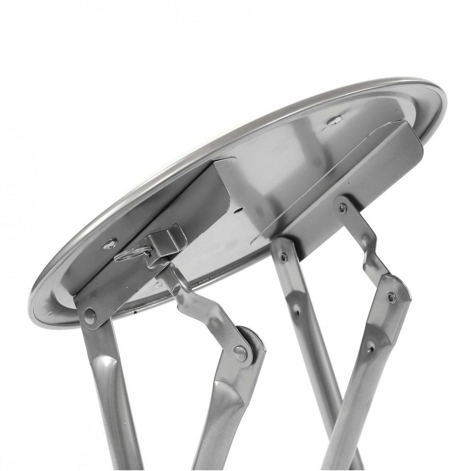 image 1 of Oypla White Padded Folding Breakfast Kitchen Bar Stool Seat