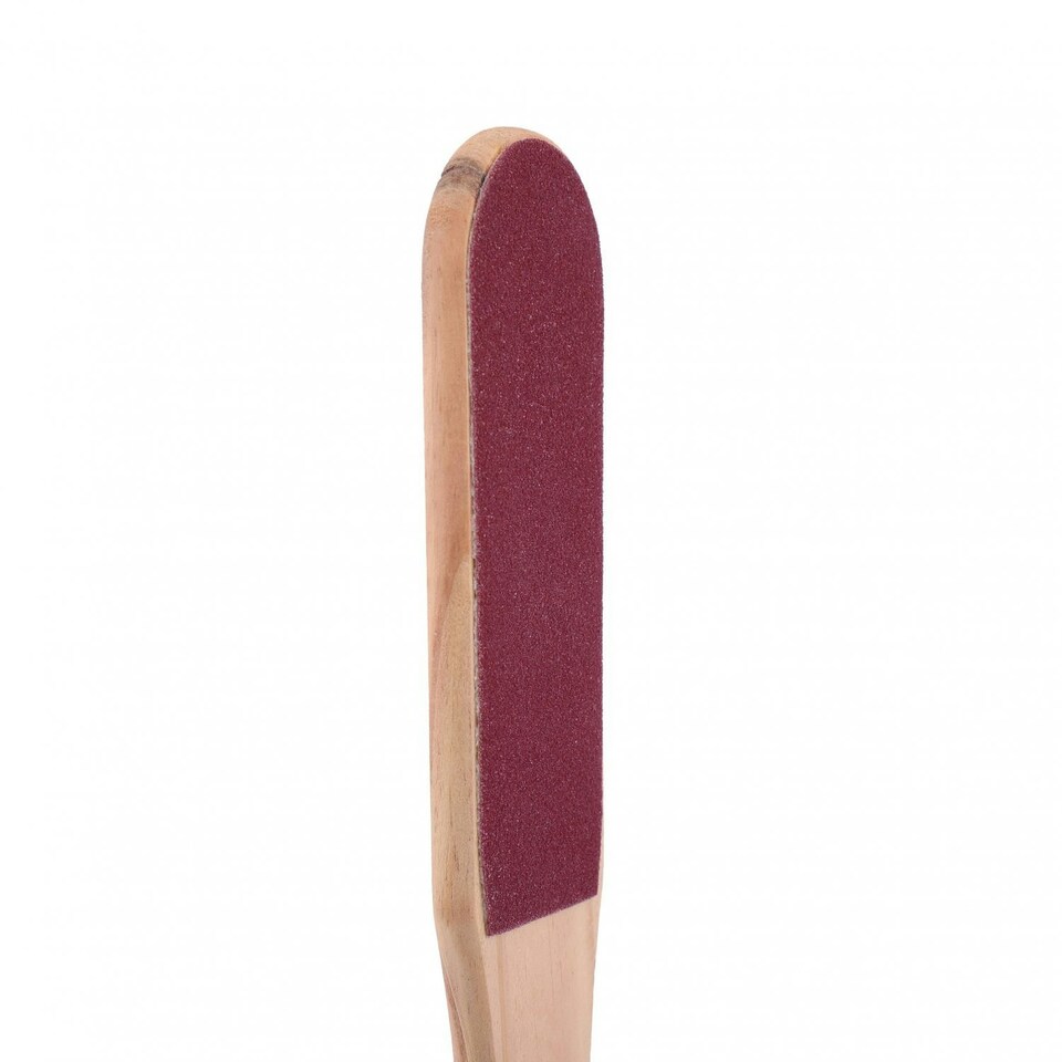 image 1 of Oypla Double Sided Wooden Hard Skin Remover Pedicure Foot File