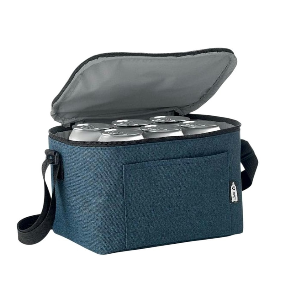 image 1 of MidOcean Cuba RPET Cooler Bag - Blue - 14.5cm x 25cm x 15.5cm | Blue | 14.5cm x 25cm x 15.5cm