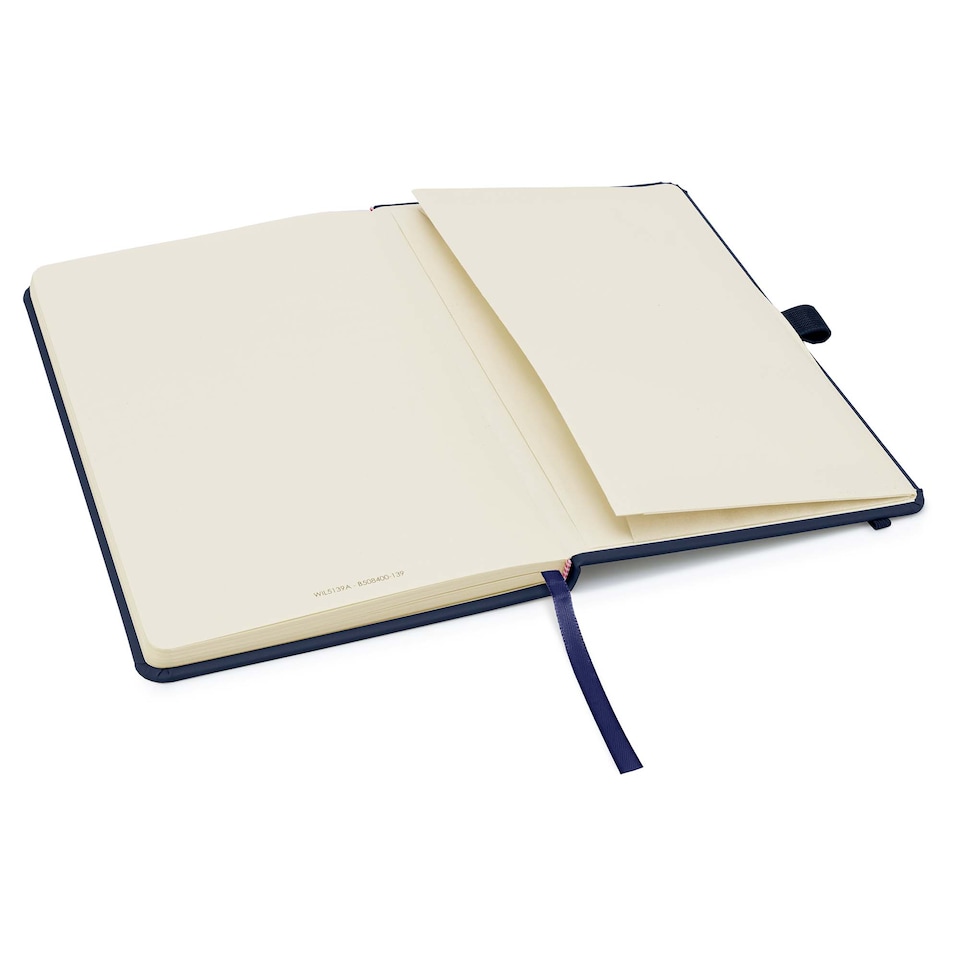 image 1 of Notes London A5 Wilson Lined Page Notebook Navy