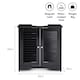 image 6 of VonHaus Shrewsbury Black Under Sink Bathroom Cabinet