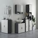 image 2 of kleankin Bathroom Storage Cabinet, Slim Bathroom Cabinet with Soft Close Door