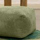 image 4 of icon Theo Beanbag Footstool Corduroy Sage Green Green