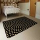 image 3 of Geometric Glitter Love Hearts (Rug) Black | XL: 160x230cm