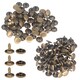 image 1 of 7mm Double Cap Rivets, Tubular Metal Studs for DIY Projects - 100pcs
