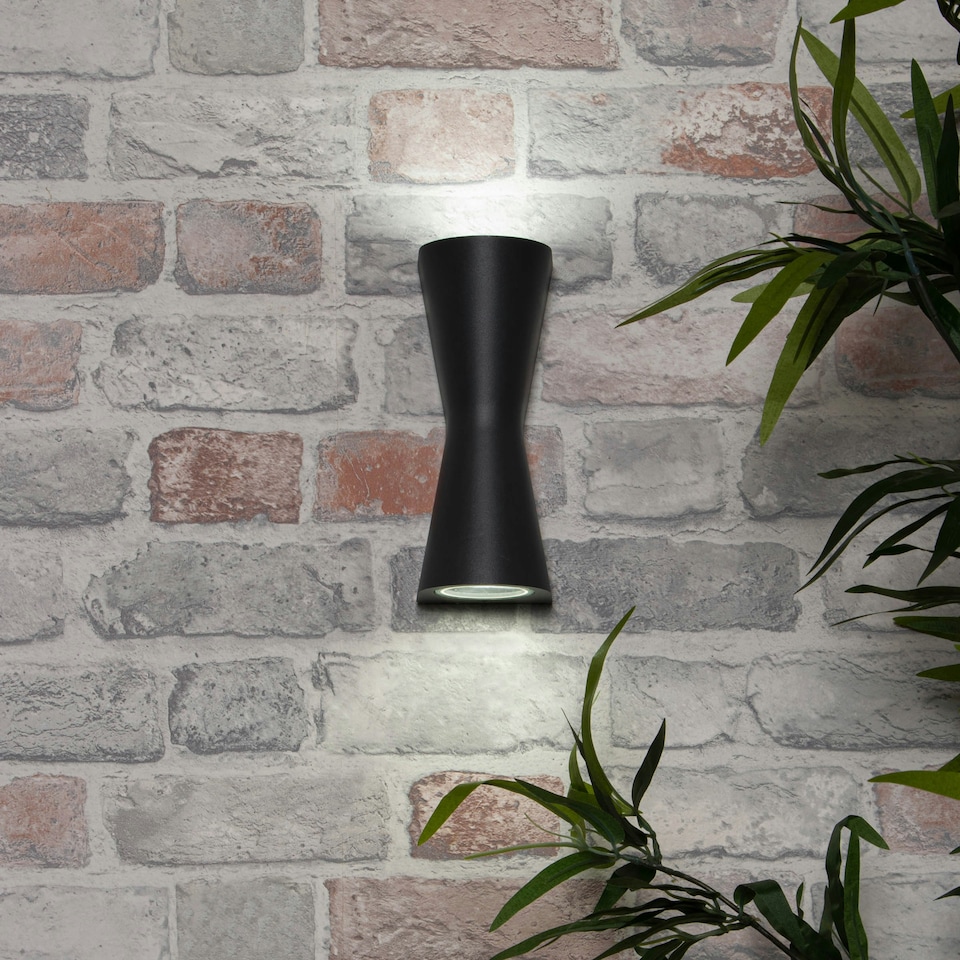 image 1 of BHS Melby Outdoor Wall Light, Dark Grey