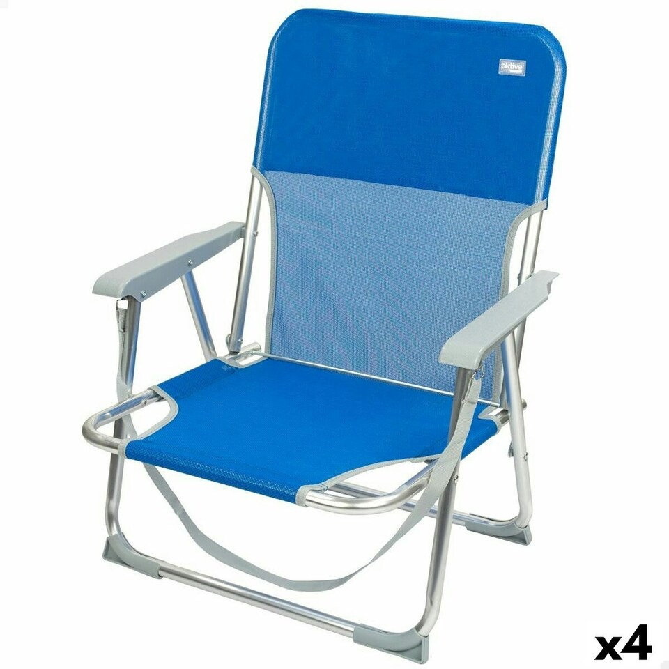image 1 of Folding Chair Aktive Gomera Blue 44 x 72 x 35 cm (4 Units) N/A