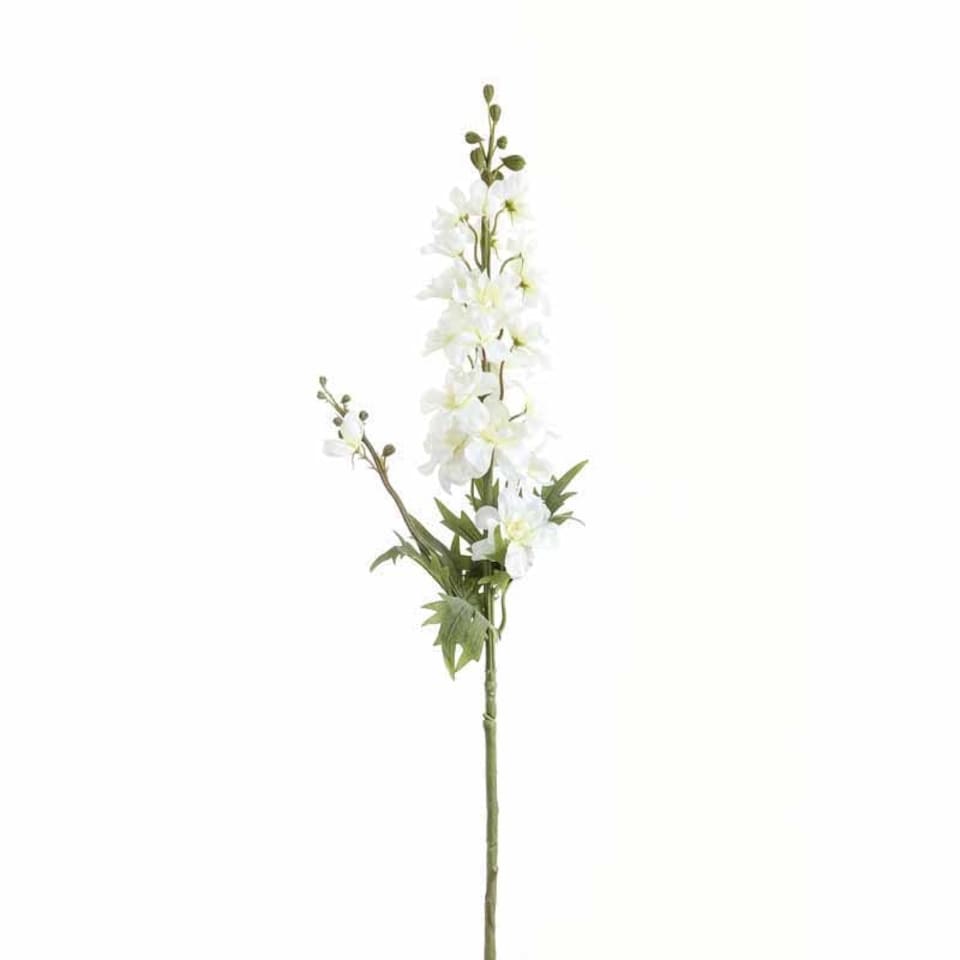 image 1 of Tall Delphinium Stem Artificial Plant - Plastic - L21 x W21 x H84 cm - White