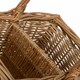 image 4 of Wicker 2 Bottle Steamed Bottle Carrier