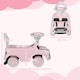 image 5 of AIYAPLAY Ride On Car Foot To Floor Sliding Car Push Along Car with Air Horn, Anti-Over-Backwards Design, for Toddler from 18 to 36 Months - Pink